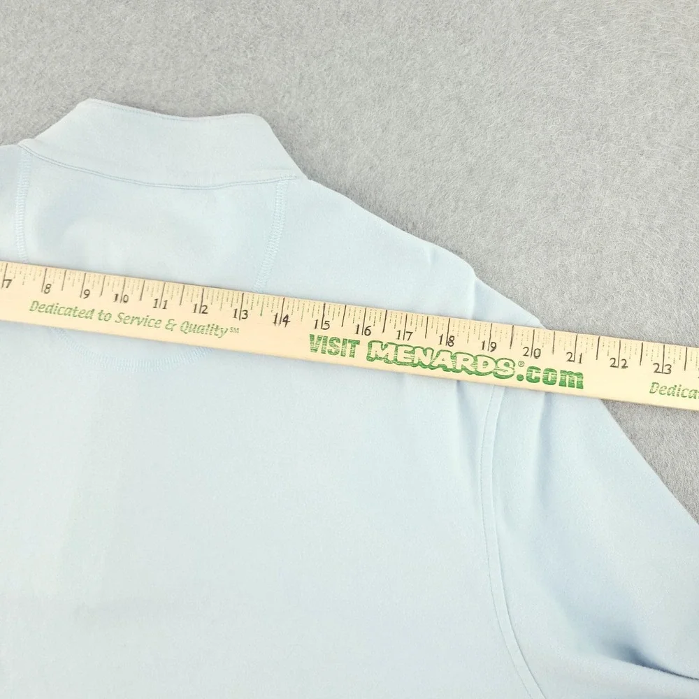 UNTUCKit Sweater Mens 2XL Blue Cotton Spandex 1/4 Zip Mock Neck Knit Pullover